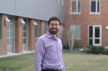 UNH professor Jeffrey Halpern stands outside Kingsbury Hall